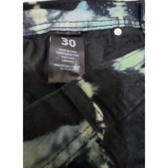 Ninth Hall Rogue Jeans Yellow Blue Green Tie Dye Denim Skinny Fit 30/32 - Picture 9 of 9